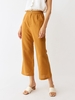 Women Plain Spring/Fall Linen Linen Household Loose Ankle Pants A-Line Regular Fashion Pants
