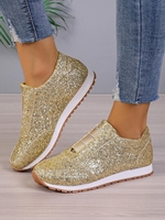 Women Plain Street All Season Slip On Flat Heel Fabric Plus Size Rubber Non-Slip Casual Shoes
