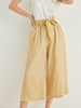 Women Plain Summer Linen No Elasticity Daily Loose Mid Waist Wide leg pants Regular Fashion Pants