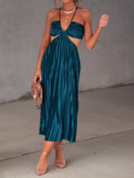 Women Plain Summer Vacation Cotton Natural Maxi H-Line Regular No Dresses