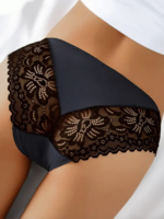 Women Sexy Plain All Season Lace Lace Polyester Breathable Party Briefs Briefs