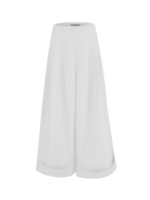 Women Simple Plain All Season Commuting Loose Cotton-Blend Long A-Line Regular Pants