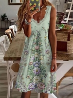 Women Summer Casual Floral Pattern Maxi Standard Fit X-Line Regular NL Dresses