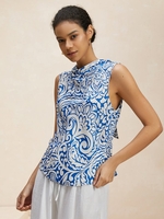 Women Vacation Ethnic Summer Polyester No Elasticity Loose Sleeveless A-Line No Shirts