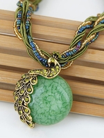 Women Vintage Animal All Season Daily Beading Rhinestone Pendant Necklaces Necklaces