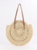 Women&0s Beach Bag Round Straw Crochet Shoulder Summer Bag