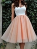 Bridelily ALine Tulle Sweetheart Sleeveless ShortMini With Ruffles Dresses