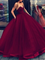 Bridelily Ball Gown Sleeveless Sweetheart Organza FloorLength Dresses