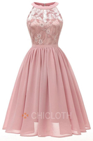 Bridelily Crew Ruffles Lace Dresses