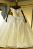Bridelily Eyecatching Laceup Tulle Ball Gown Wedding Dress
