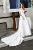 Bridelily Gorgeous ALine Lace Off Shoulder Wedding Dress