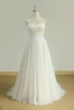 Bridelily Laceup Strapless Tulle Aline Wedding Dress