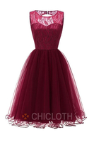 Bridelily Tulle Ruffles Lace Dresses