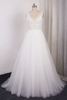 Bridelily Vneck Appliques Tulle Aline Wedding Dress