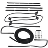 2 Door 23256 Weatherstripping Seals Kit 9PCS For 1978-81 compatible for Chevrolet Malibu LeMans