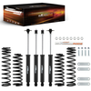 2.5" Lift Kit W/ Shock Absorbers compatible for Jeep Wrangler JK Unlimited 4DR 2007-18