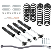 2.5 Suspension Lift Kit + Rear Track Bar compatible for Jeep Wrangler JK 4-Door 07-18