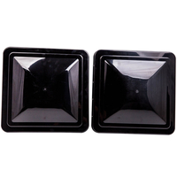 2pcs Black 14 inch x 14 inch RV Replacement Roof Vent Cover For Camper Trailer