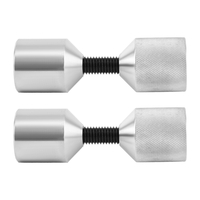 2pcs Flange Two Hole Pin Kit Stainless Steel 1-1/8in Diameter 304 3/8-1.0