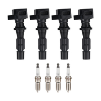 4 Ignition Coils + Spark Plugs compatible for Mazda 3 6 CX-7 L4 ‎2.0/2.3/2.5L UF540 90083