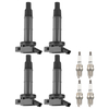 4 Ignition CoilSpark Plug compatible for Toyota Camry RAV4 Highlander Corolla Matrix L4