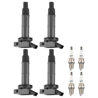 4 Ignition CoilSpark Plug compatible for Toyota Camry RAV4 Highlander Corolla Matrix L4