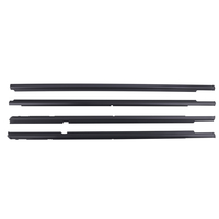 4 Pcs Weatherstrip Door Seal Belt Kit compatible for MITSUBISHI LANCER 2008-17 For 5727A005