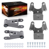 4 Rear Drop Lowering Kit Shackle Hanger compatible for Dodge Ram Charger D100 D150 2WD