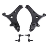 4pc Front Lower Control Arms + Sway Bar Left Right for 2014-2018 compatible for Subaru Forester