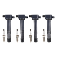 4pcs Ignition Coil4pcs Spark Plug compatible for Acura ILX compatible for Honda Accord Civic CR-V UF602