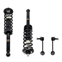 4pcs Rear Struts w/ Coil Spring + Sway Bar Links Kit compatible for Honda Accord 2003-2007