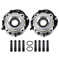 4WD Front Wheel Bearing and Hubs Set for 2017 - 2022 compatible for Ford F-250 F-350 Super Duty