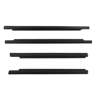 4x Door Belt Molding Weatherstrip Set compatible for Toyota SEQUOIA 2001-2007 75710-0C010