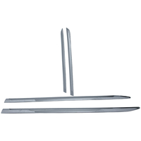 4x Fender Trims Side Skirts Body Side Molding compatible for Nissan Altima 2013-18 Silvery