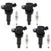 4X Ignition Coils4X Spark Plugs compatible for Hyundai Accent compatible for Kia Rio Soul 12-19 UF652
