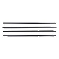 4x Outer Window Weatherstrip Molding Trim Seals compatible for Toyota 4Runner 2003-2009