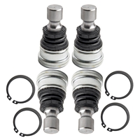 4x Upper Lower Front Ball Joints compatible for Polaris RZR 570 800 900 4 900 14-18 7061220