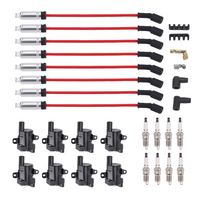 8 Pack Ignition CoilSpark PlugWires Set compatible for Chevy Silverado 1500 2500 compatible for GMC