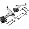 8pcs Front Lower Control Arm Inner Outer Tierods Sway Bar compatible for Ford Fusion 13- 17