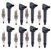 8x Ignition Coil + 8x Spark Plug compatible for Lexus GX460 LS460 LS600h LX570 V8 4.6L 5.7L