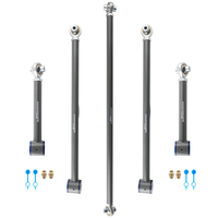 Adjustable Rear Control Arm + Track Bar compatible for Toyota 4-Runner 2003-2009 FJ Cruiser