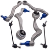 Compatible for BMW E60 61 2003-2010 front suspension arm arms kit set upper and lower sides suspension arms