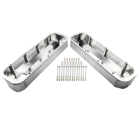 Fabricated Aluminum Tall Valve Covers Compatible for Chevy 454 402 396 427 Big Block Engine