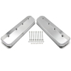 Fabricated Aluminum Valve Covers Center Bolt Compatible for Chevy 305 350 SBC 1987-2000