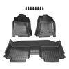 Front And 2nd Row Floor Liner Set TPE Rubber compatible for Toyota Camry 2007-2011 TPE
