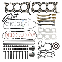 Head Gasket Bolt Set Timing Chain Kit For Sorento compatible for Hyundai Kia 3.3L V6 12-17