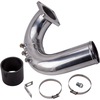 High Flow Silver Intake Elbow Tube For 03-07 compatible for Dodge Ram 5.9L compatible for Cummins Diesel