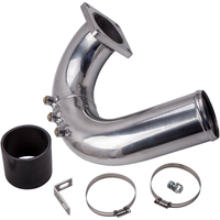 High Flow Silver Intake Elbow Tube For 03-07 compatible for Dodge Ram 5.9L compatible for Cummins Diesel