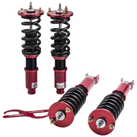 Racing CoiloverCompatible compatible for Honda Accord VIII LX, SE, LX-P coupe CS1(north American only) 2008-2012 Adj.Damper Red Shocks lowering kit