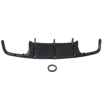 Rear Bumper Diffuser Shark Fin Carbon Fiber compatible for Mercedes-Benz C63 AMG 2008-2011